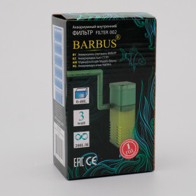 BARBUS FILTER 002 Фильтр с аэратором и флейтой для аквариума 10-40 л