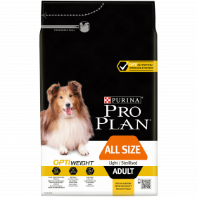 Pro Plan для склонных к избыточному весу и/или стерилизованных взрослых собак всех пород, с высоким содержанием курицы