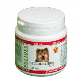 Polidex Кормовая добавка Глюкогекстрон плюс для собак, 150 табл.