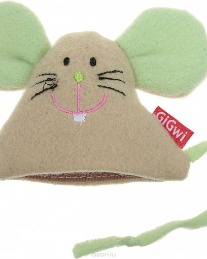 GiGwi 75041 игрушка для кошек мышка с кошачьей мятой