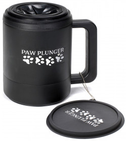 PAW PLUNGER Лапомойка средняя черная для собак средних пород