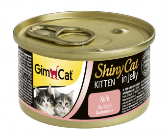 GimCat, ShinyCat консервы для котят из цыпленка