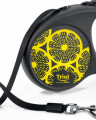 TRIOL Поводок-рулетка для собак FLEXI Joy Lemon, S 5м до 15кг, лента