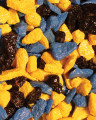 Грунт цветной смесь №11 (синий+желтый+черный), "АкваГрунт" 1кг