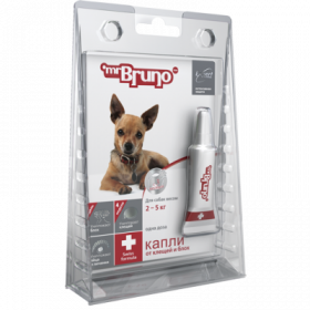Mr.Bruno Plus - капли инсектоакарицидные для собак 2-5 кг