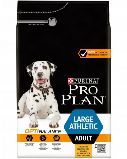 Pro Plan для взрослых собак крупных пород с атлетическим телосложением, с высоким содержанием курицы