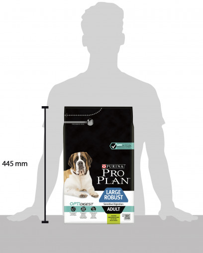 Pro Plan для взрослых собак крупных пород с мощным телосложением с чувствительным пищеварением, с высоким содержанием ягненка