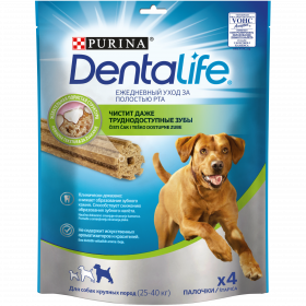 DentaLife , лакомство для собак крупных пород , уход за полостью рта