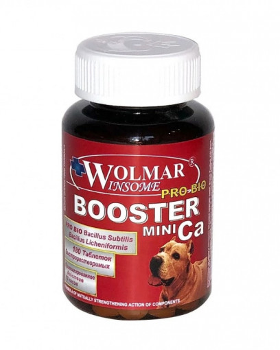 Wolmar Winsome Pro Bio Booster Ca Mini Минеральный комплекс для мелких пород собак, 180 табл.