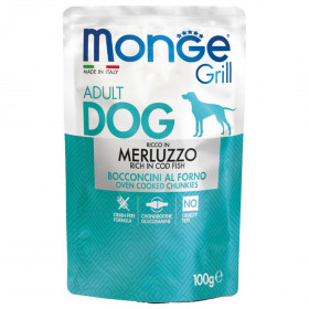 Monge Dog Grill Pouch паучи для собак треска