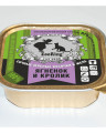 ZooRing консервированный корм для кошек кусочки в желе Ягненок и кролик, 100 гр