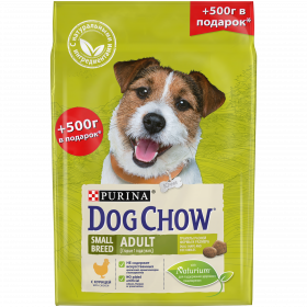 Dog Chow Корм сухой для взрослых собак мелких пород с курицей