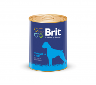 Brit Beef & Rice консервы для собак Говядина и рис