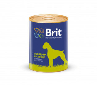 Brit Beef & Heart консервы для собак Говядина и сердце