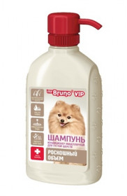 Mr.Bruno VIP Шампунь-кондиционер мицелярный для густой шерсти "Роскошный объем" для собак, 200мл