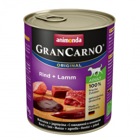 ANIMONDA GRAN CARNO ADULT консервы для собак с говядиной и ягненком