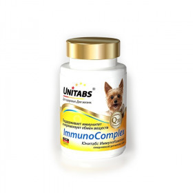Unitabs Immuno Complex с Q10 Витамины для мелких собак, 100 табл.