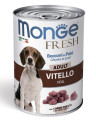 Monge Dog Fresh Chunks in Loaf консервы для собак мясной рулет телятина 400гр