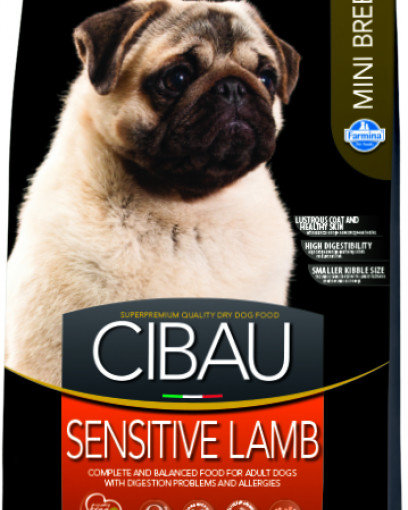 Farmina  Cibau Sensitive Lamb Mini сухой корм для взрослых собак с чувствительным пищеварением и аллергией.