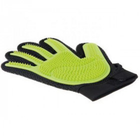 V.I.Pet перчатка силиконовая с шипами на руку средняя , цвет салатовый, 3001