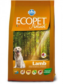 Farmina Ecopet Natural Lamb Mini сухой корм с ягненком для взрослых собак мелких пород с чувствительным пищеварением и аллергией