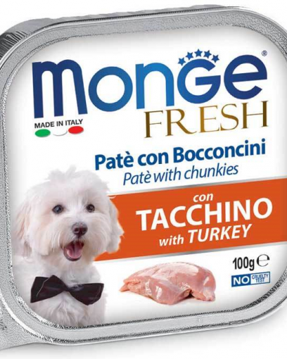Monge Dog Fresh консервы для собак с индейкой