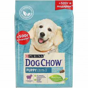 Dog Chow Корм сухой для щенков с ягненком