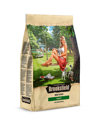 Brooksfield Puppy сухой корм для щенков всех пород с говядиной и рисом