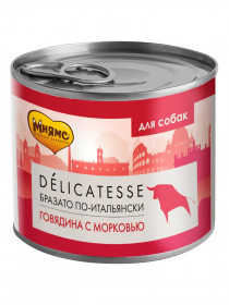 Мнямс консервы для собак всех пород "Бразато по-итальянски" (говядина с морковью) 200 г