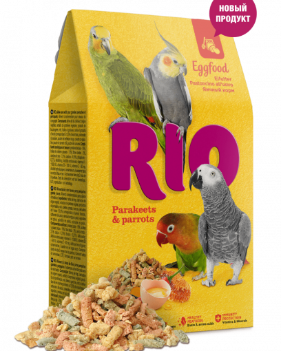 RIO корм яичный для средних и крупных попугаев