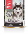 BLITZ  "Говядина с индейкой" консервы для собак всех пород и возрастов 400 гр.