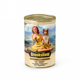 Brooksfield Adult Dog консервированный корм для собак всех пород с говядиной и рисом