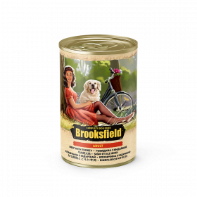 Brooksfield Adult Dog консервированный корм для собак всех пород с  говядиной , индейкой и рисом