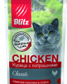 BLITZ Курица с потрошками в соусе, консервы для кошек, 85 гр.