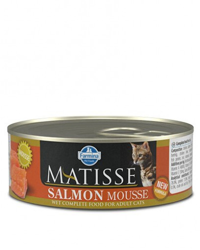 Farmina Matisse Salmon Mousse влажный корм , мусс для кошек с лососем