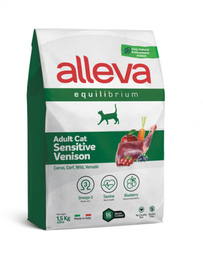 Alleva Equilibrium Sensitive для взрослых кошек Сенситив с олениной, 1.5 кг 