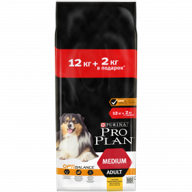 Pro Plan для взрослых собак средних пород, с высоким содержанием курицы