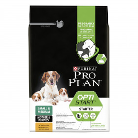 Pro Plan Starter корм сухой полнорационный для щенков средних и мелких пород, беременных и кормящих собак с высоким содержанием курицы