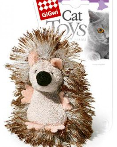GiGwi 75029 игрушка для кошек ежик с погремушкой