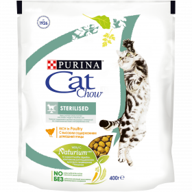 Purina Cat Chow, сухой корм для взрослых стерилизованных кошек и кастрированных, с высоким содержанием домашней птицы