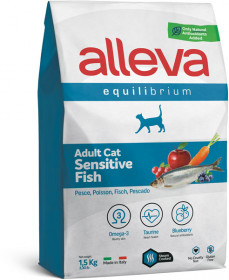 Alleva Equilibrium Sensitive для взрослых кошек Сенситив с рыбой, 1.5кг