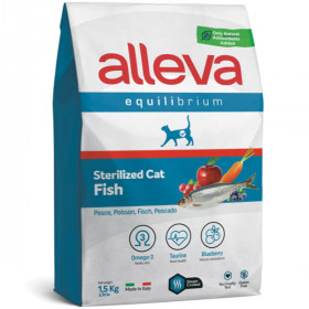 Alleva Equilibrium для кастрированных котов и стерилизованных кошек с рыбой, 1.5 кг
