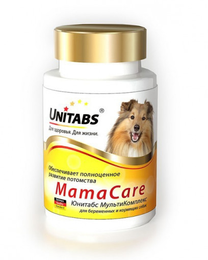 Unitabs Mama Care с В9 Витамины для беременных и кормящих собак, 100 табл.