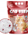 CAT STEP наполнитель силикагелевый с ароматом клубники, 3,8л