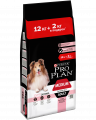 Pro Plan для взрослых собак средних пород с чувствительной кожей, с высоким содержанием лосося