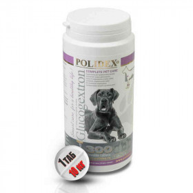 Polidex Кормовая добавка Глюкогекстрон плюс для собак таблетки, 300 табл.