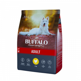 Mr. Buffalo M/L сухой корм для взрослых собак всех пород с курицей 2 кг