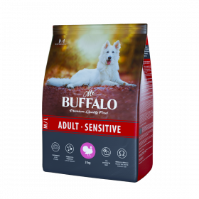 Mr. Buffalo M/L сухой корм для взрослых собак всех пород с чувствительным пищеварением с индейкой 2 кг