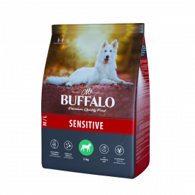 Mr. Buffalo M/L сухой корм для взрослых собак всех пород с чувствительным пищеварением с ягненком 2 кг