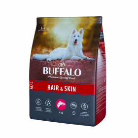 Mr. Buffalo M/L сухой корм для взрослых собак всех пород с чувствительной кожей с лососем 2 кг